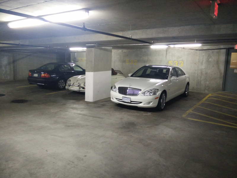 Protip: Check out the last level of your parking garage, where no elevator goes. I found some real gems there...